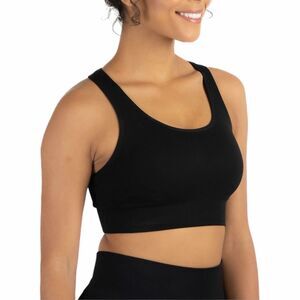 Member's Mark Women's Seamless Racerback Sports Bra Color Black Size XL